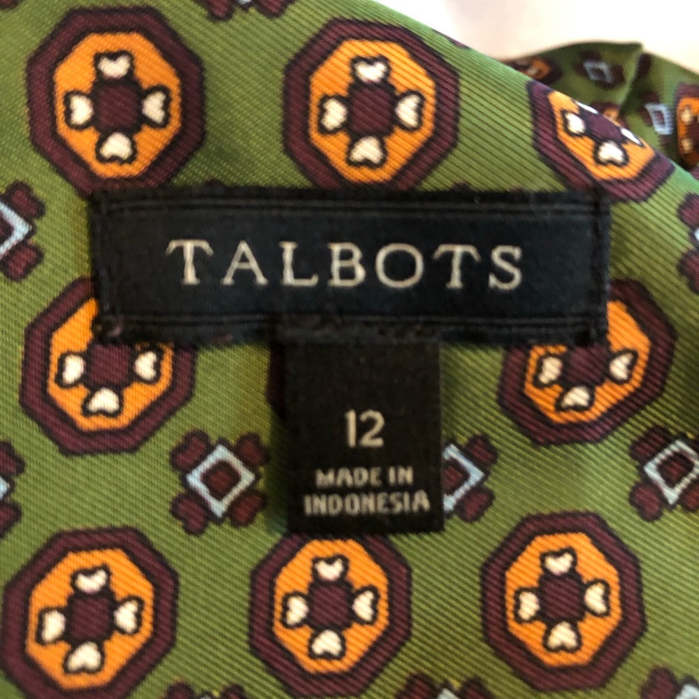Retro Print Button Down Top - Picture 5 of 5